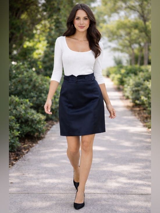 Urban Outfitters Dresses & Skirts - Urban Outfitters Silence Noise Black Satin Belted Midi Skirt Size 10